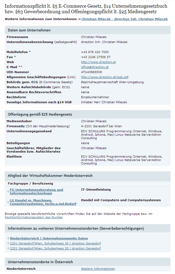 ECG Informationen